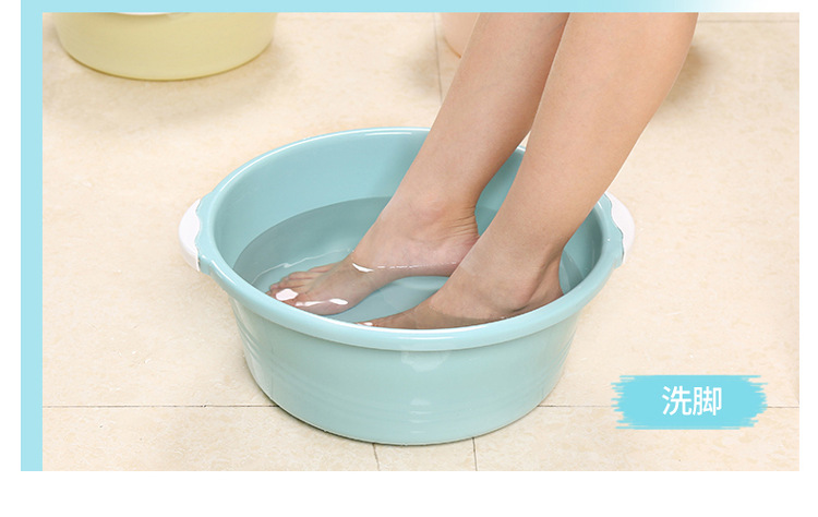 Household washbasin plastic basin large thickened round washbasin scrub basin foot basin floor stand small basin