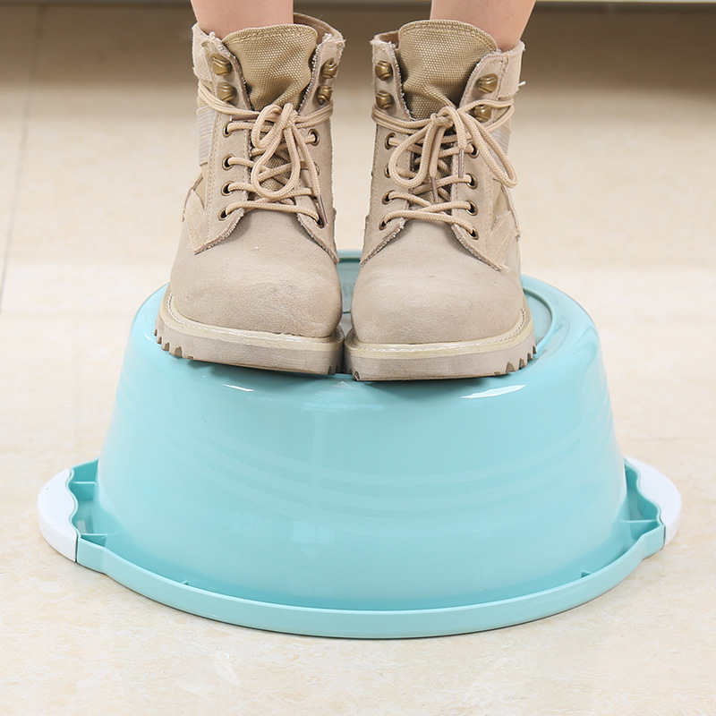Household washbasin plastic basin large thickened round washbasin scrub basin foot basin floor stand small basin