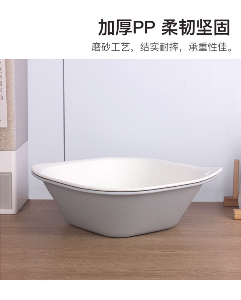Square Plastic Basin Children Washbasin Laundry Basin Feet-Washing Basin Household Large Laundry Bason Small Washbasin