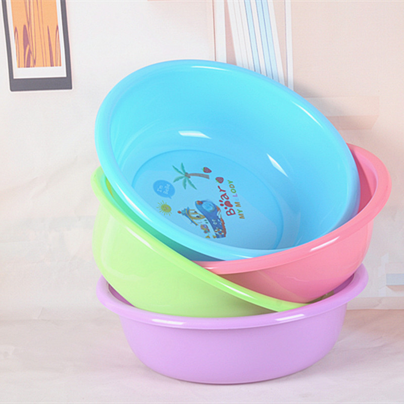 Plastic basin Household Washbasin Thickened Washbasin Gift Gift Plastic Laundry Basin Advertising Printing Plastic Basin