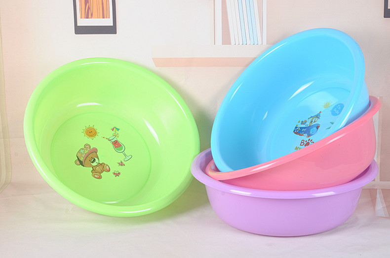 Plastic basin Household Washbasin Thickened Washbasin Gift Gift Plastic Laundry Basin Advertising Printing Plastic Basin