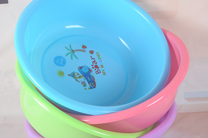 Plastic basin Household Washbasin Thickened Washbasin Gift Gift Plastic Laundry Basin Advertising Printing Plastic Basin