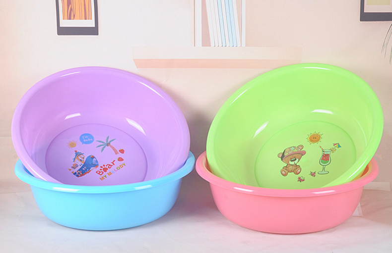 Plastic basin Household Washbasin Thickened Washbasin Gift Gift Plastic Laundry Basin Advertising Printing Plastic Basin