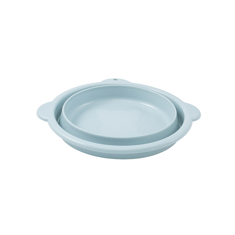 Portable Retractable Washbasin Travel Folding Basin Multi-Functional Outdoor Face Washing Feet Plastic Basin Student Folding Basin