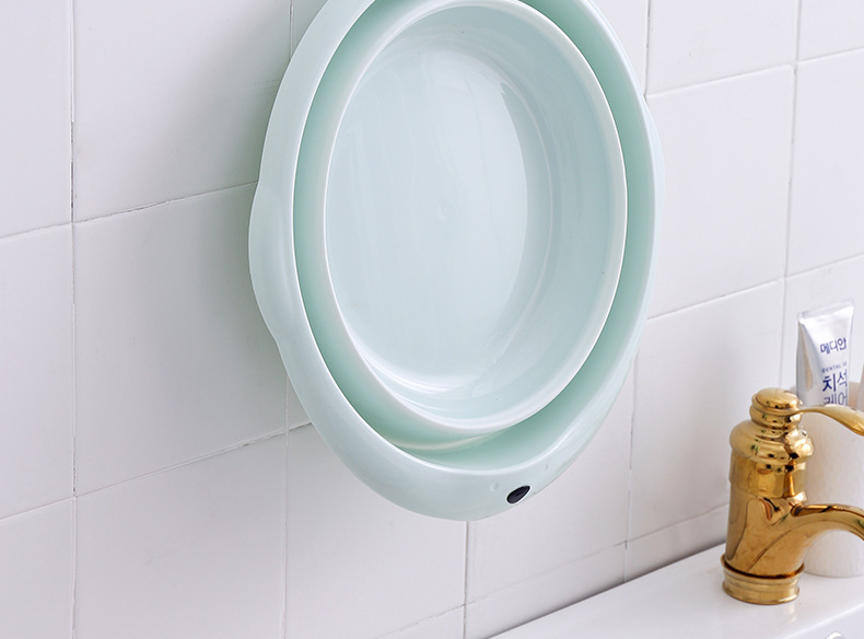 Wholesale Children's Folding Basin Plastic Basin Hanging Baby Washbasin Daily Necessities