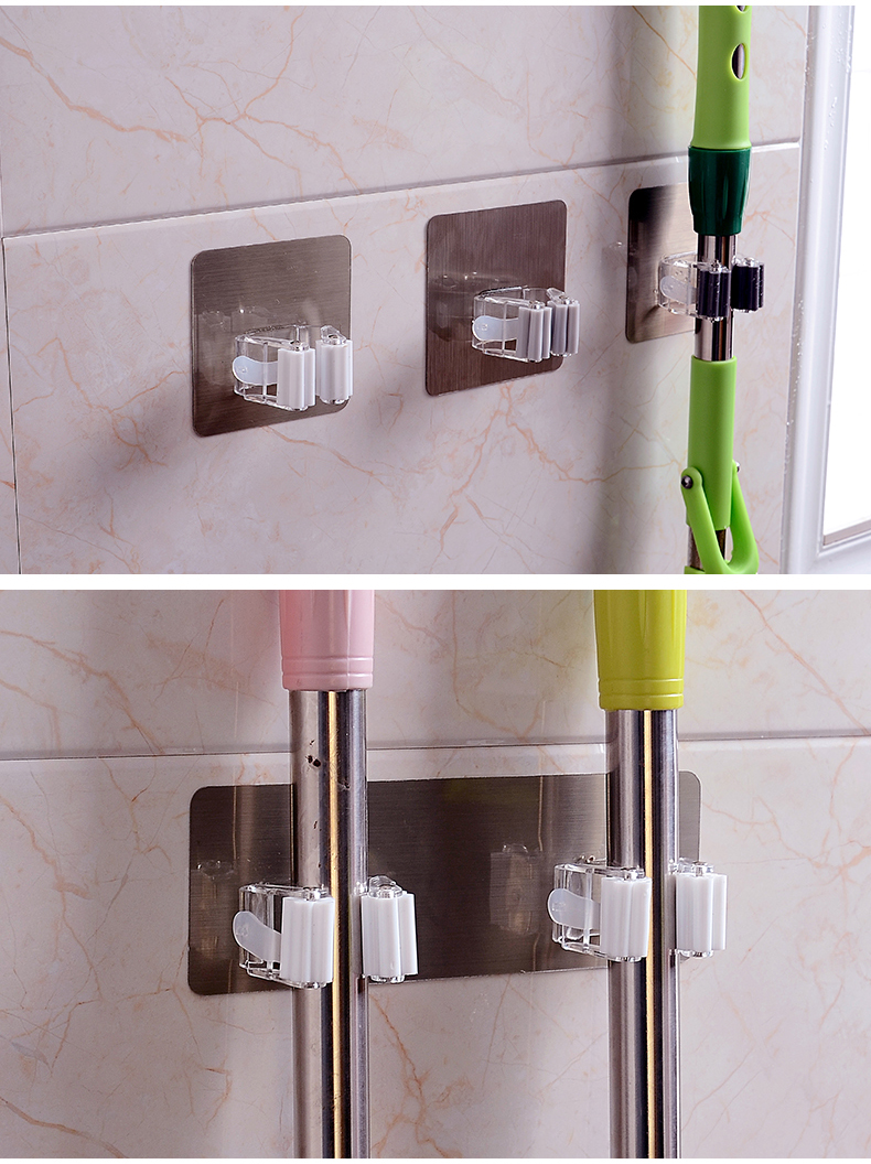 Mop Rack Mop Clip without punching a Mop Hook Mop Clip Holder Mop Rack Mop Clip without punching a Mop Hook Mop Clip Holder