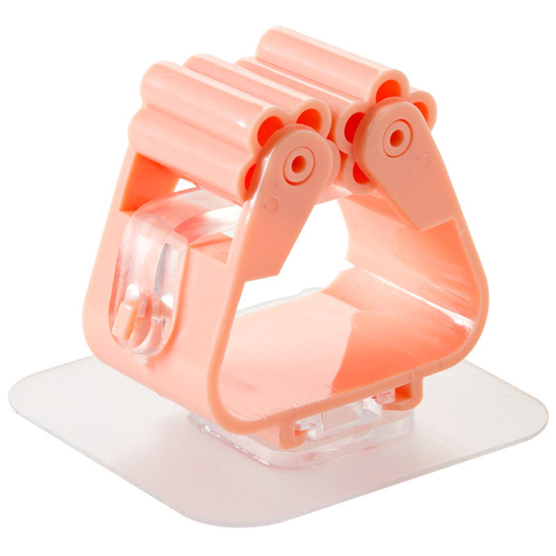 T2528 No-punch Rack Bathroom Mop Hook Mop hanger Rack Booth Mop Clip