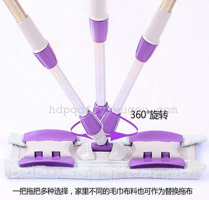 Factory wholesale mop 360 degree rotating mop clip towel clamp type mop mop flat wooden floor mop Factory wholesale mop 360 degree rotating mop clip towel clamp type mop mop flat wooden floor mop