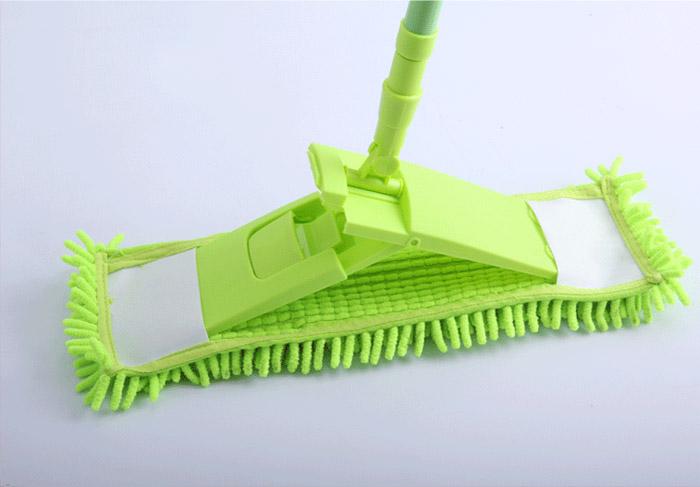 Direct telescopic rod rotating flat mop wood floor absorbent chenille mop to clean dust mop to wipe Direct telescopic rod rotating flat mop wood floor absorbent chenille mop to clean dust mop to wipe