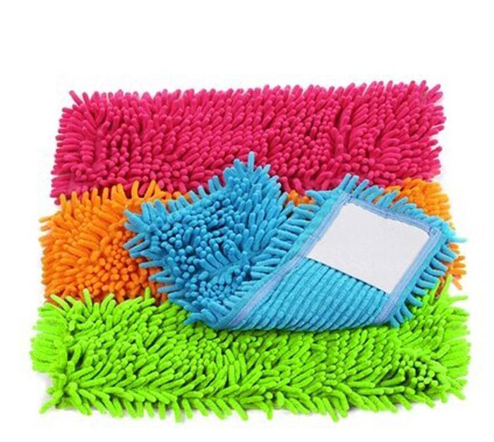 Direct telescopic rod rotating flat mop wood floor absorbent chenille mop to clean dust mop to wipe Direct telescopic rod rotating flat mop wood floor absorbent chenille mop to clean dust mop to wipe