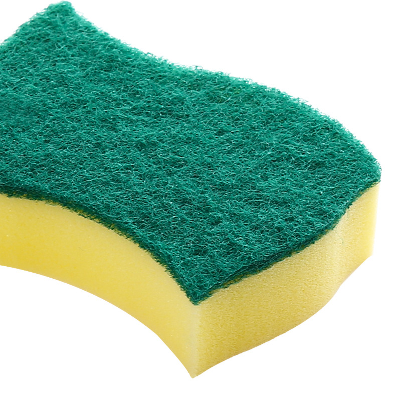 2Piece Wavy DoubleSided Decontamination Spong Mop Kitchen Washing Pot Cleaning NonStick Oil Cleaning Magic Mop Whole