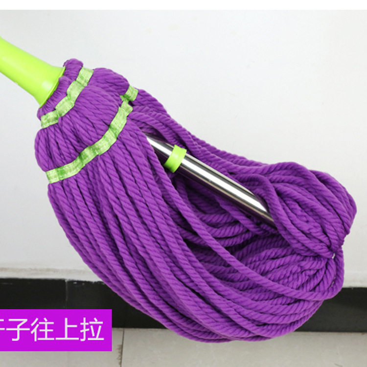 The Mop self - twist water rotary wash to stainless steel telescopic household water absorption lazy drag Mop to both dry and wet