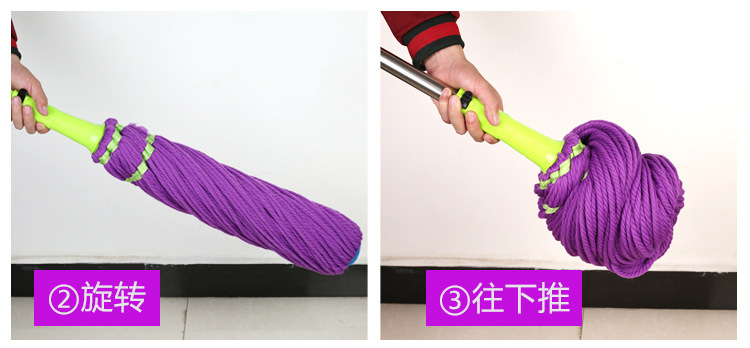 The Mop self - twist water rotary wash to stainless steel telescopic household water absorption lazy drag Mop to both dry and wet