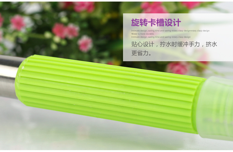 The Mop self - twist water rotary wash to stainless steel telescopic household water absorption lazy drag Mop to both dry and wet