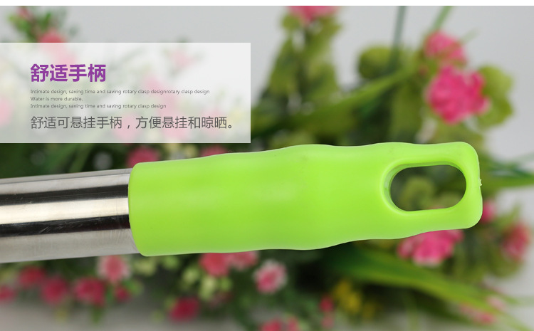The Mop self - twist water rotary wash to stainless steel telescopic household water absorption lazy drag Mop to both dry and wet