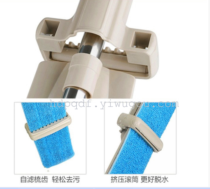 The new lazy free hand wash self-cleaning support handle stainless steel rod rotation drag plate free left Jishui mop The new lazy free hand wash self-cleaning support handle stainless steel rod rotation drag plate free left Jishui mop