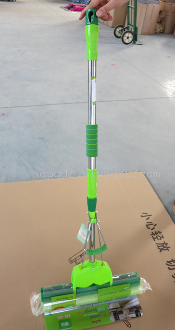 Factory direct sales 2016 new good quality of green cotton double rolling type water wringing mop