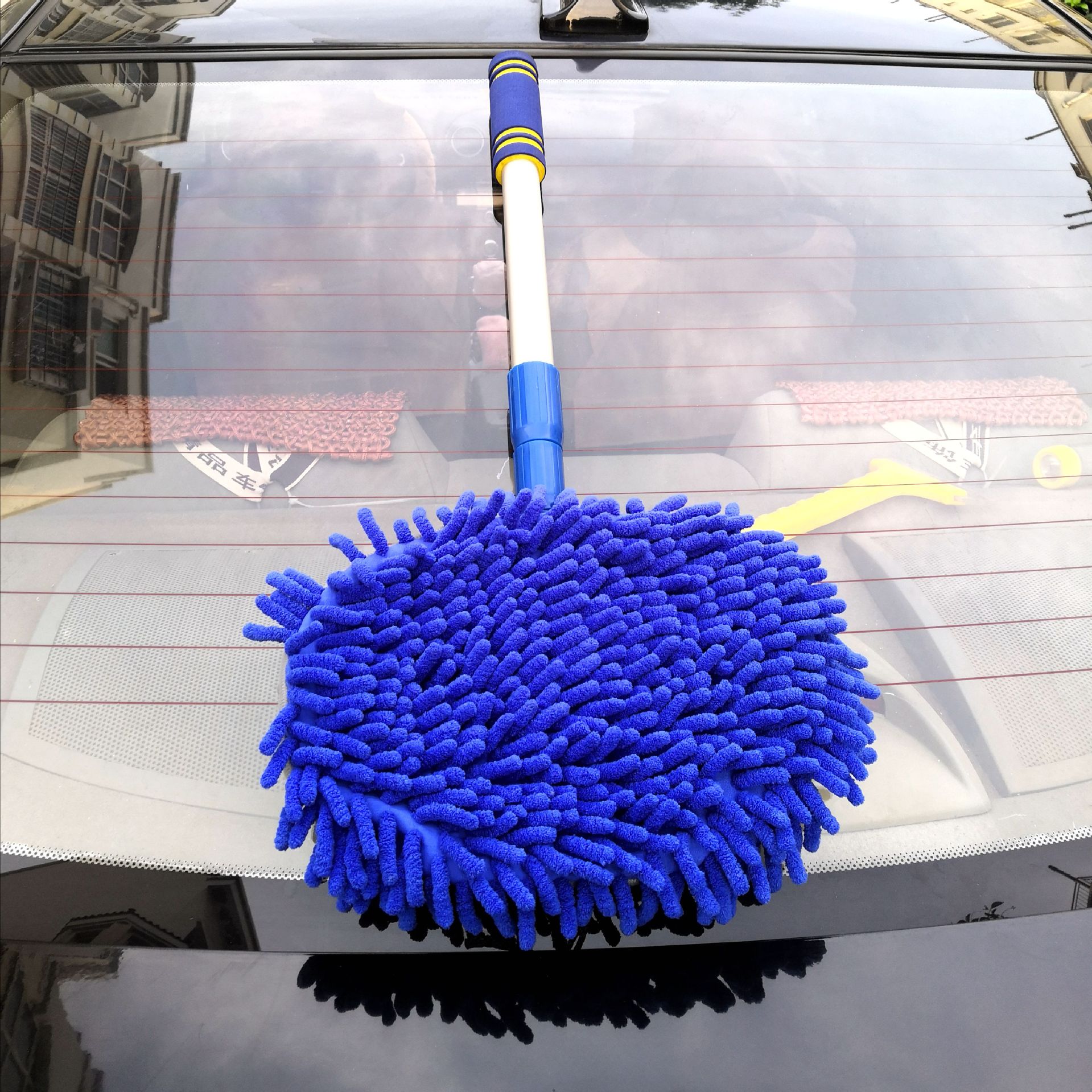 Multifunctional Chenille Car Dust Remover High-End Rotating Car Wash Mop Milk Silk Car Wash Brush Factory Direct Sales