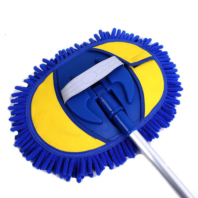 Multifunctional Chenille Car Dust Remover High-End Rotating Car Wash Mop Milk Silk Car Wash Brush Factory Direct Sales