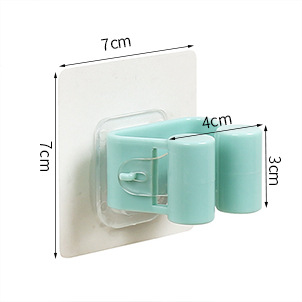 XY no-punch Mop Rack Mop Hook Creative Seamless bathroom Mop Rack Mop Clip