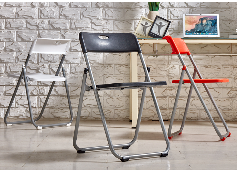 Computer Chair Folding Chair Household Plastic Chair Dining Chair Household Folding Stool Office Chair Leisure Chair Portable Chair