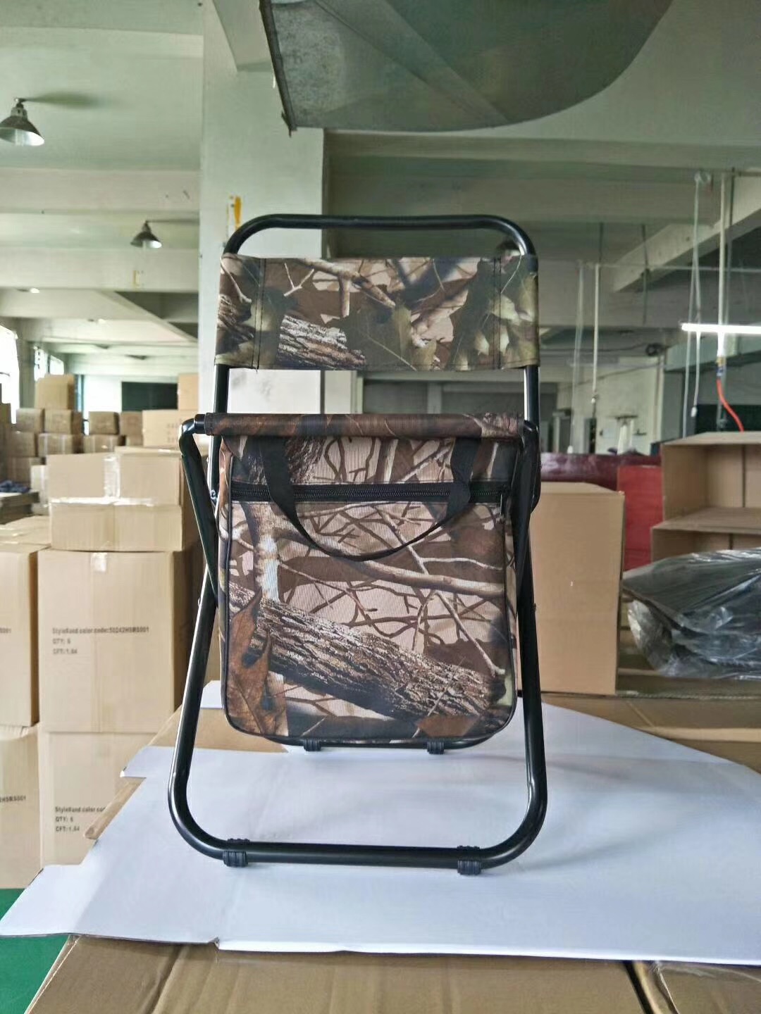 Multifunctional Outdoor Folding Stool Portable Ice Stool with Insulation Bag Can Back Fishing Stool Beach Chair Lightweight Chair