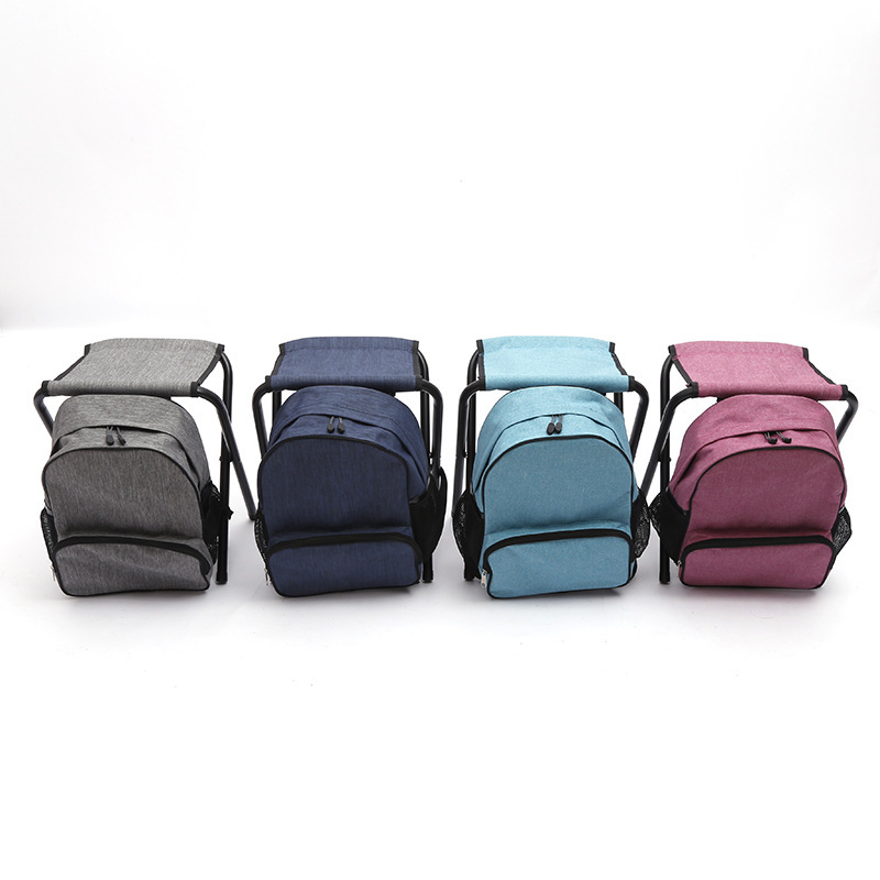 New Outdoor Folding Chair Portable Backpack Chair Detachable Leisure Furniture Ice Pack Folding Stool Chair