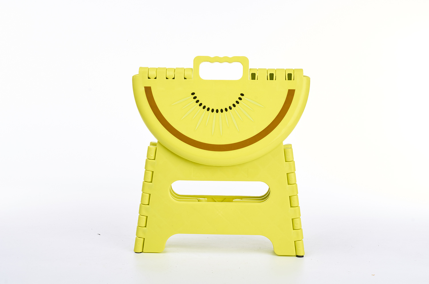 Korean-Style Small Fruit Folding Stool with Automatic Safety Lock