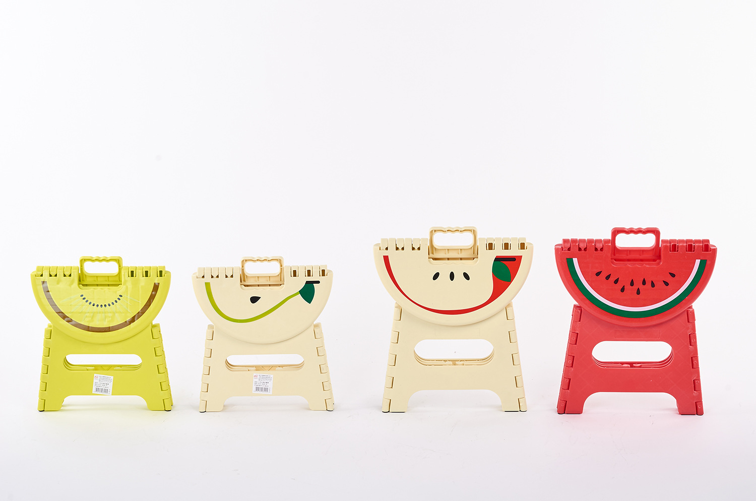 Korean-Style Small Fruit Folding Stool with Automatic Safety Lock