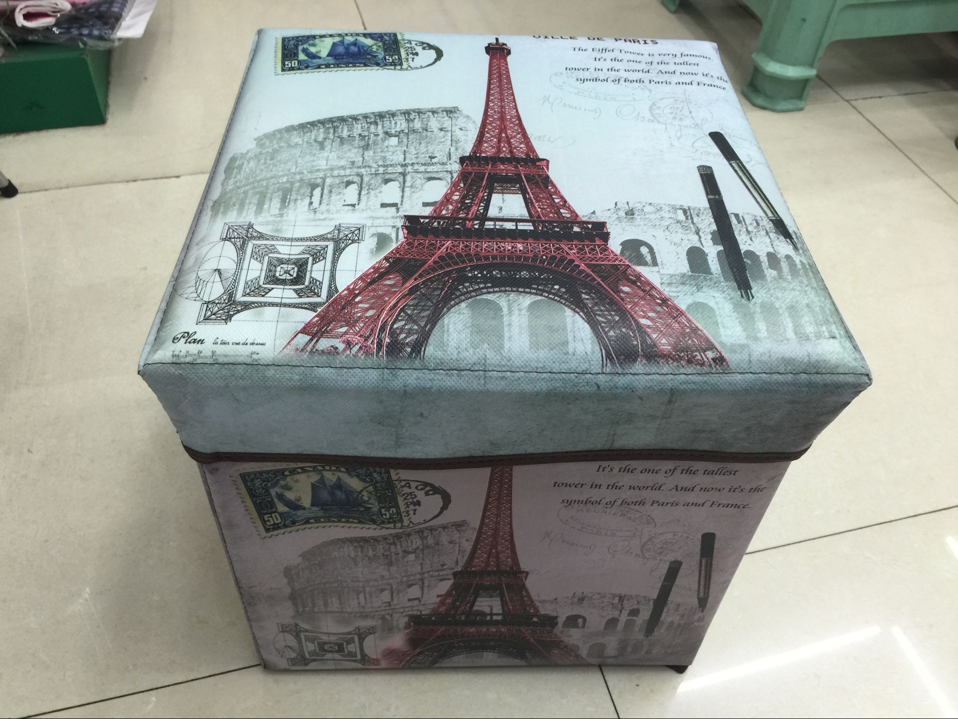 Huambo Home Furnishing folding stool and the wind box storage box for shoes stool