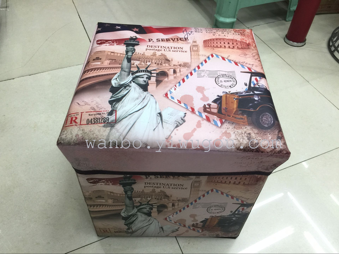 Huambo Home Furnishing folding stool and the wind box storage box for shoes stool