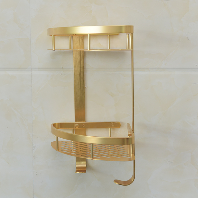 Aluminum Towel Rack Bath Towel Rack European Gold Storage Rack Bathroom Bathroom Bathroom Bathroom Pendant Set