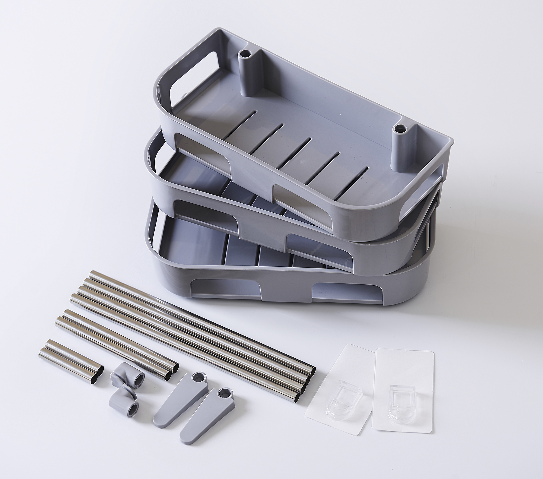 Creative Multifunctional Bathroom Toilet Rack Sundries Rack Bathroom Punch-Free Stick Toilet Storage Rack Storage Rack