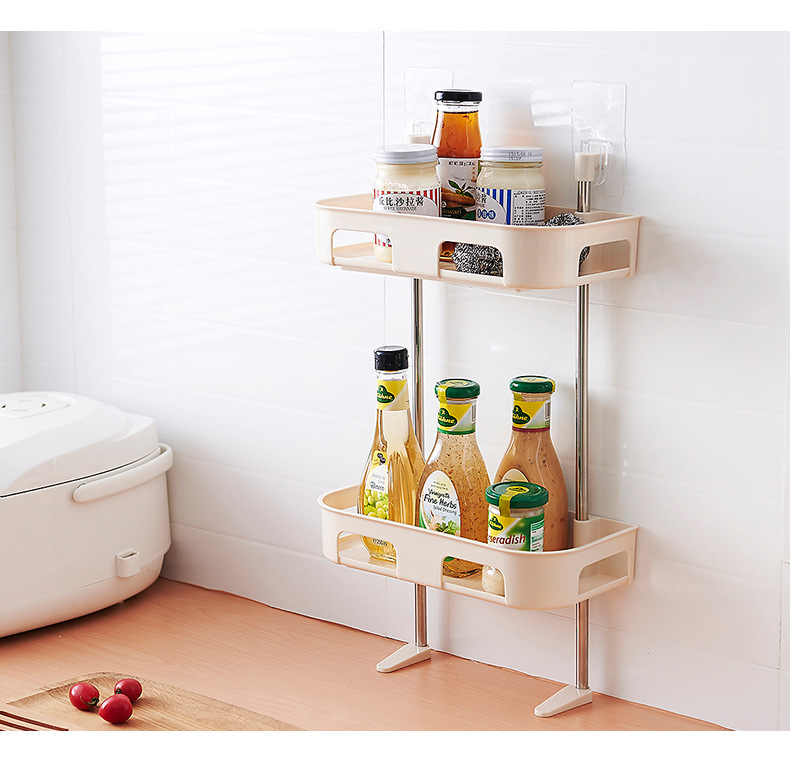 Creative Multifunctional Bathroom Toilet Rack Sundries Rack Bathroom Punch-Free Stick Toilet Storage Rack Storage Rack