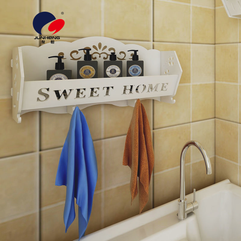 Punch-Free Wall Storage Rack Cosmetic Mirror Bathroom Bathroom Toilet Storage Rack Cosmetic Box Wall-Mounted Washable