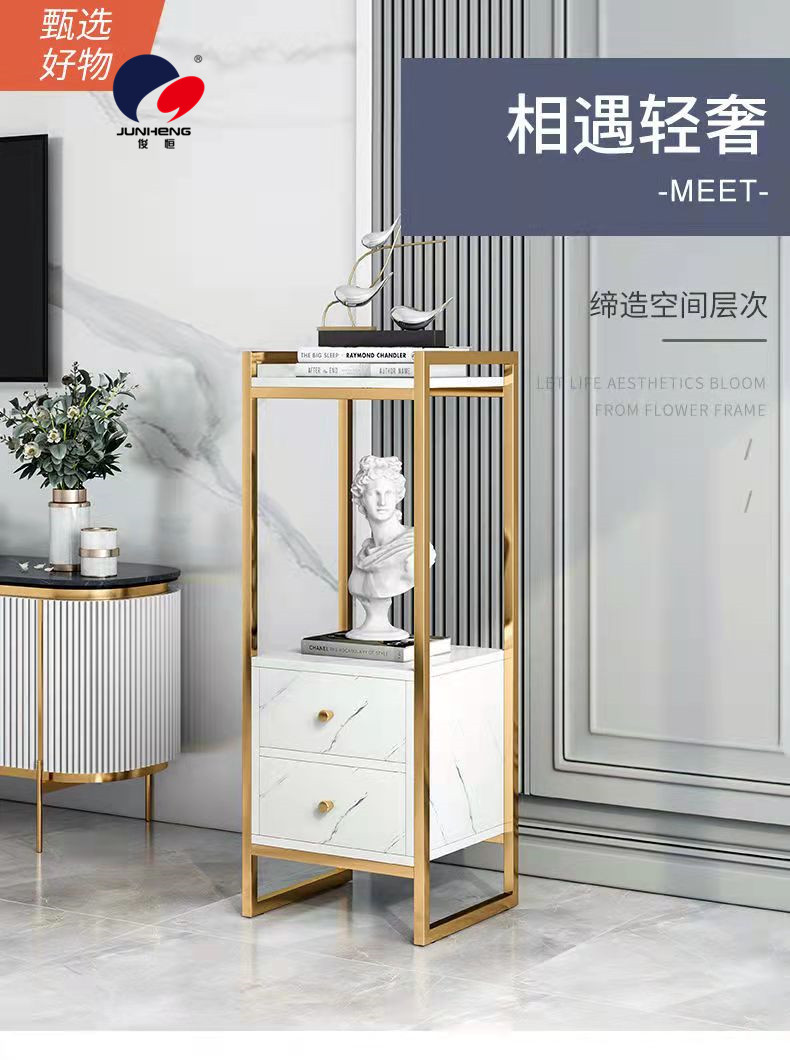 Nordic Flower Rack Storage Rack Balcony Indoor Living Room Multi-Layer Light Luxury Chlorophytum Scindapsus Basin Frame Floor Iron Art