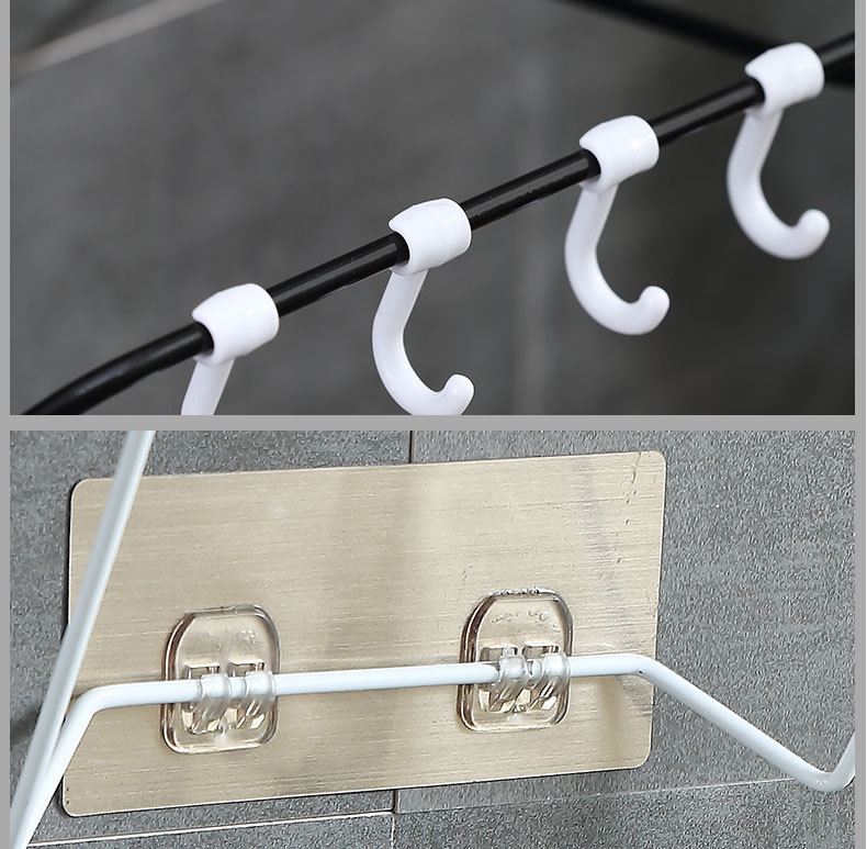 Washstand Punch-Free Wrought Iron Washbasin Storage Rack Bathroom Kitchen Foldable Wall-Mounted Stainless Steel Face Rack