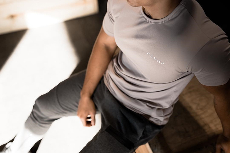 2018 Muscle Boy Sports Spring Fitness Stretch Pure Cotton Leisure Running machine Exercise T-shirt