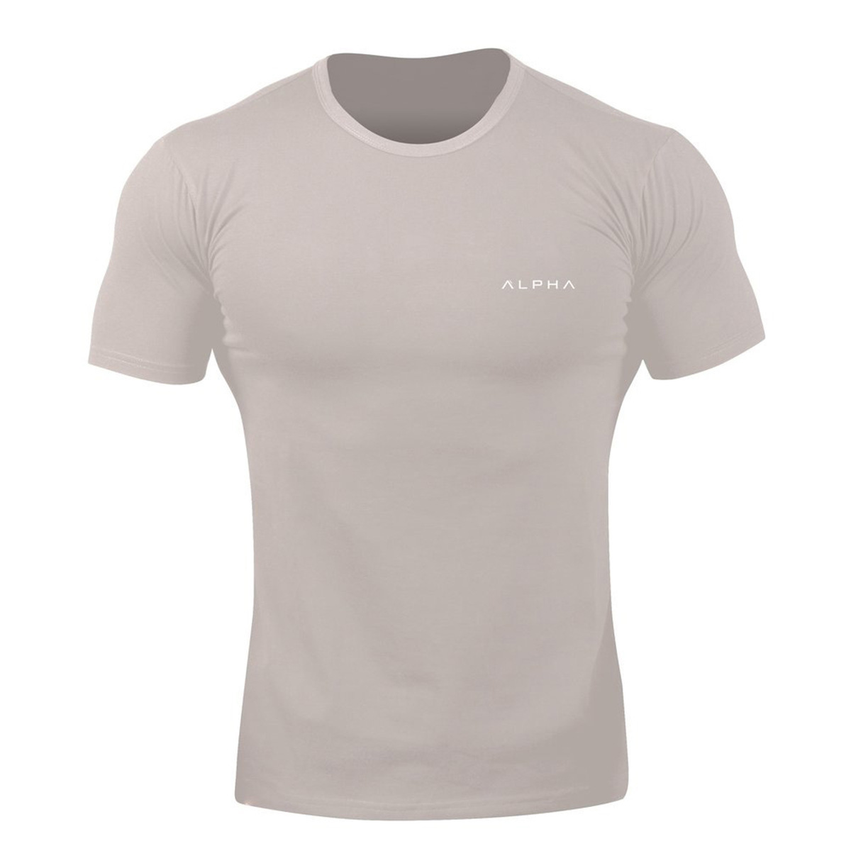 2018 Muscle Boy Sports Spring Fitness Stretch Pure Cotton Leisure Running machine Exercise T-shirt
