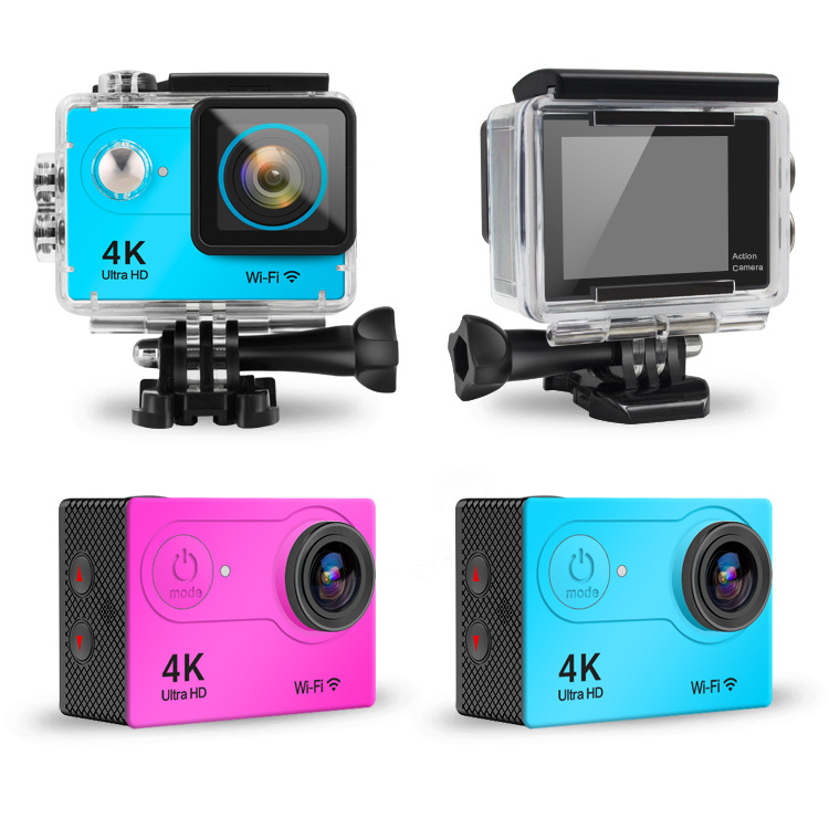 Cross-Border Hot Sale Amazon H9 Sports DV 4K Sports Camera WiFi Diving Outdoor Waterproof Mini Submersible Machine