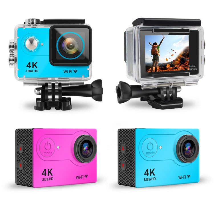 Cross-Border Hot Sale Amazon H9 Sports DV 4K Sports Camera WiFi Diving Outdoor Waterproof Mini Submersible Machine