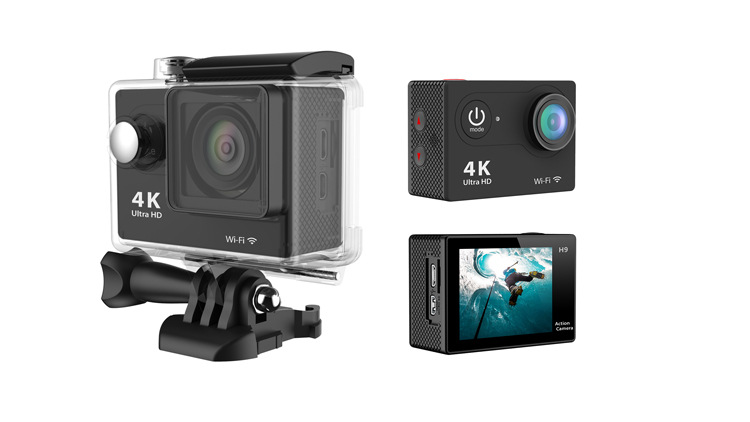 Cross-Border Hot Sale Amazon H9 Sports DV 4K Sports Camera WiFi Diving Outdoor Waterproof Mini Submersible Machine Cross-Border Hot Sale Amazon H9 Sports DV 4K Sports Camera WiFi Diving Outdoor Waterproof Mini Submersible Machine
