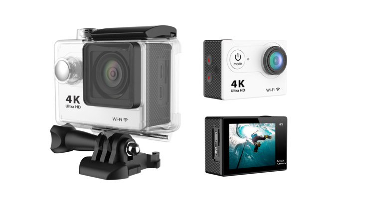 Cross-Border Hot Sale Amazon H9 Sports DV 4K Sports Camera WiFi Diving Outdoor Waterproof Mini Submersible Machine Cross-Border Hot Sale Amazon H9 Sports DV 4K Sports Camera WiFi Diving Outdoor Waterproof Mini Submersible Machine