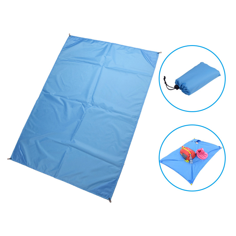 Cross-Border Hot Amazon Waterproof Beach Mat Outdoor Camping Portable Foldable Beach Pocket Beach Blanket