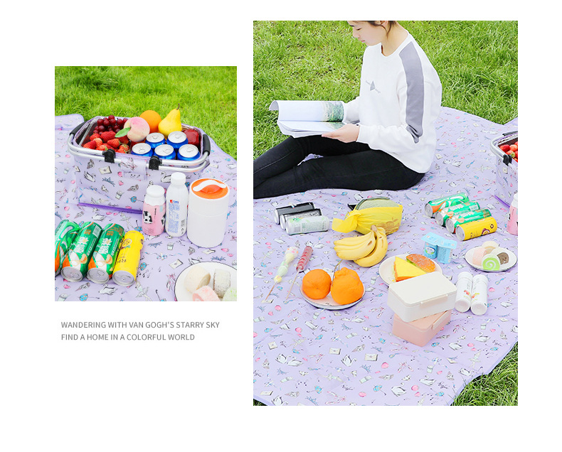 Hot Sale Outdoor Picnic Mat Folding Moisture Proof Pad Camping Picnic Blanket Beach Travel Beach Mat Source Factory