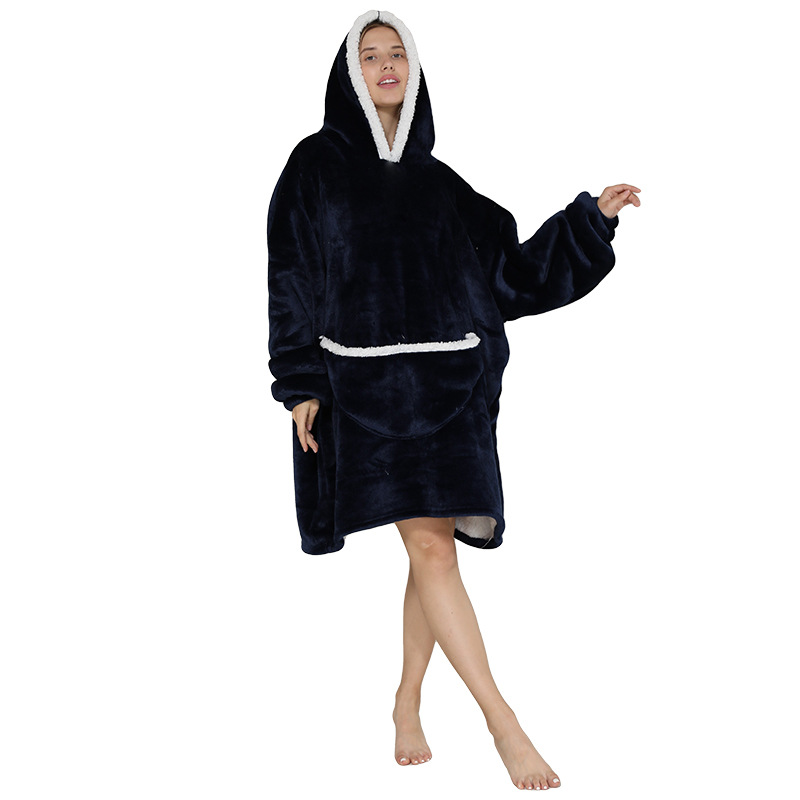Lazy Blanket Composite Lambswool Pullover Flannel Sweater TV Blanket Hooded Lazy Clothes Outdoor Keep Warm Pajamas Lazy Blanket Composite Lambswool Pullover Flannel Sweater TV Blanket Hooded Lazy Clothes Outdoor Keep Warm Pajamas