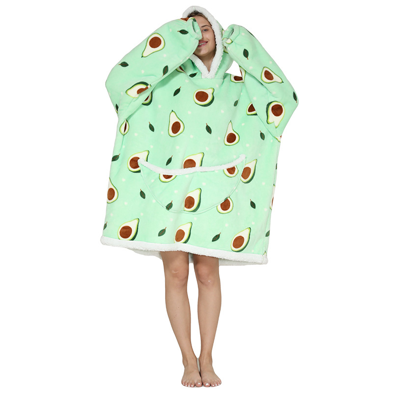 Lazy Blanket Composite Lambswool Pullover Flannel Sweater TV Blanket Hooded Lazy Clothes Outdoor Keep Warm Pajamas Lazy Blanket Composite Lambswool Pullover Flannel Sweater TV Blanket Hooded Lazy Clothes Outdoor Keep Warm Pajamas