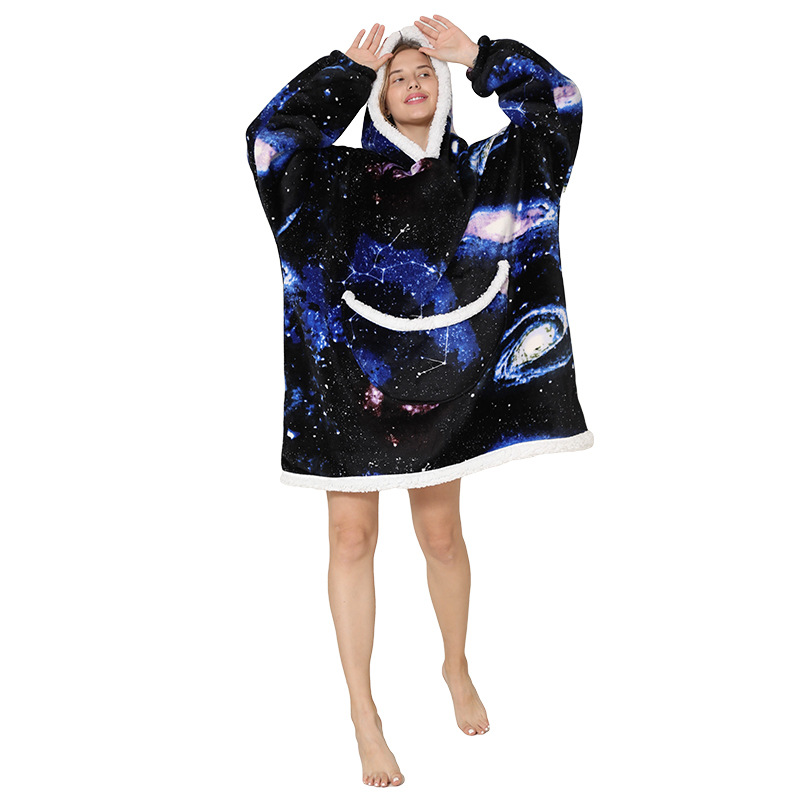 Lazy Blanket Composite Lambswool Pullover Flannel Sweater TV Blanket Hooded Lazy Clothes Outdoor Keep Warm Pajamas Lazy Blanket Composite Lambswool Pullover Flannel Sweater TV Blanket Hooded Lazy Clothes Outdoor Keep Warm Pajamas