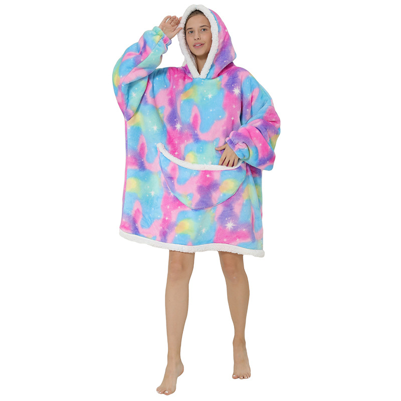 Lazy Blanket Composite Lambswool Pullover Flannel Sweater TV Blanket Hooded Lazy Clothes Outdoor Keep Warm Pajamas Lazy Blanket Composite Lambswool Pullover Flannel Sweater TV Blanket Hooded Lazy Clothes Outdoor Keep Warm Pajamas