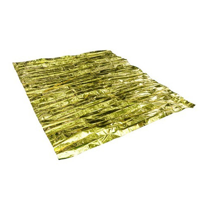 Outdoor Sun Protection Emergency Blanket Emergency Blanket Life Blanket Insulation Blanket Golden Reflective 210 * 130cm